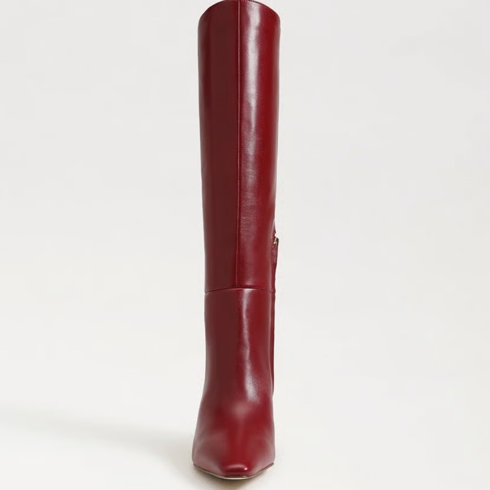 Sam Edelman Sylvia Knee High Boot red leather - Picture 3 of 16